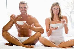 Eating to increase potency